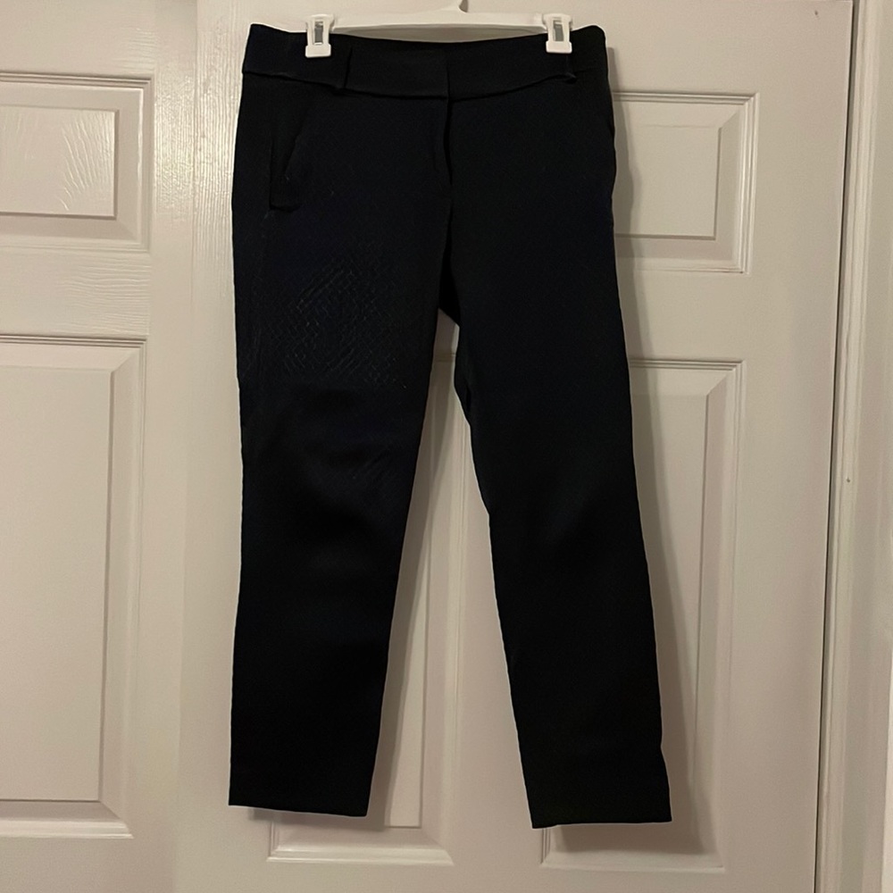 LOFT dress pants. Cool dark blue design.